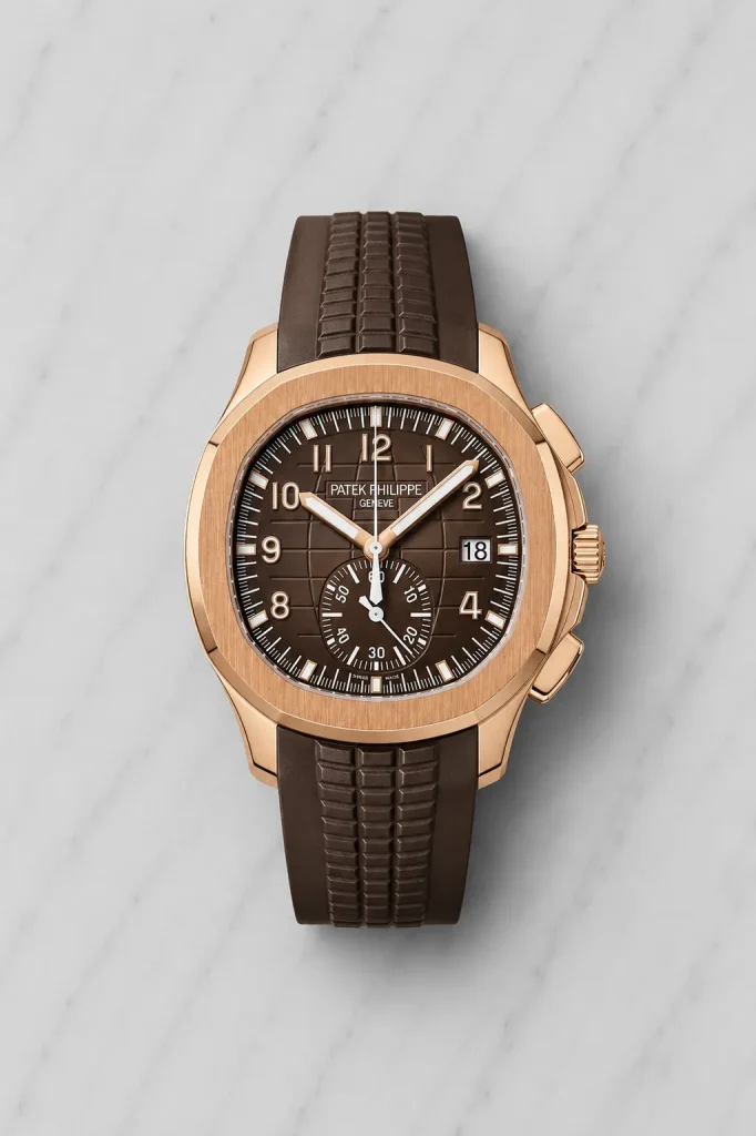 Aquanaut Rose Gold Brown Dial Chronograph (42mm) - 5968R