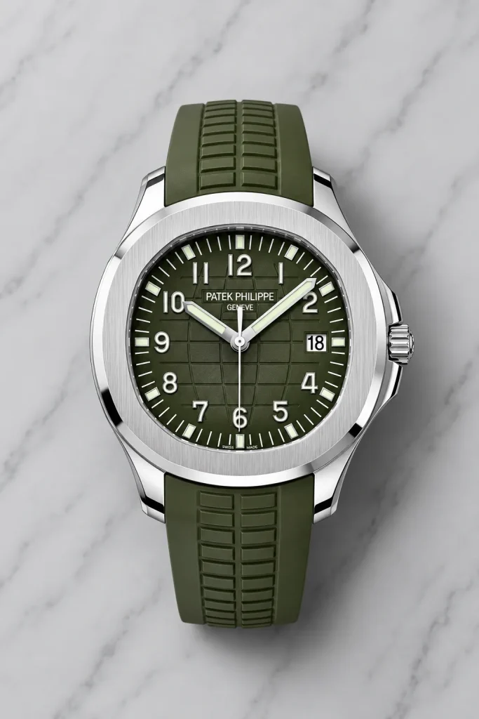 Aquanaut Stainless Steel Green Dial (40mm) - 5168G