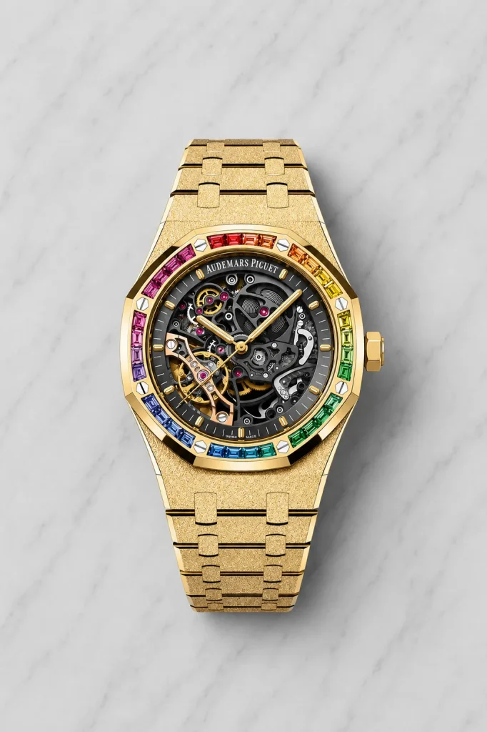 Royal Oak Frosted Yellow Gold Double Balance Wheel Openworked (41mm)